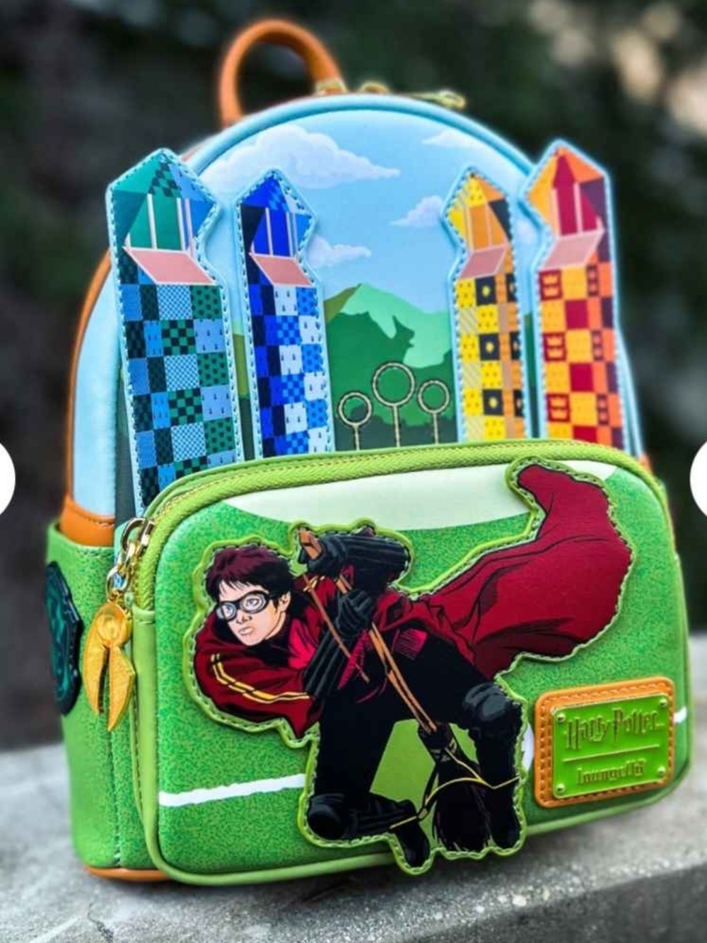 NWT- Exclusive Loungefly Harry Potter Quidditch Mini Backpack